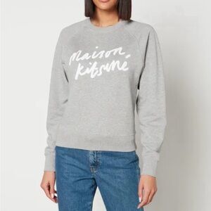 Maison Kitsune Sweatshirt Light Gray Size M